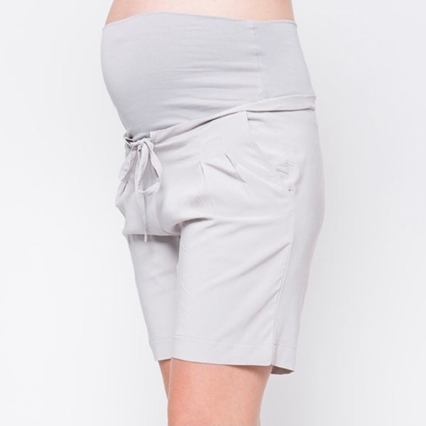 Haiti Maternity Shorts - Beige