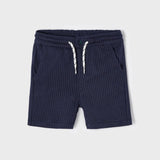 Knit Bermuda Shorts - Navy Pinstripe