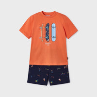 2 Piece Playwear T-Shirt & Short Set - Skateboards