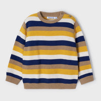 Striped Sweater - Navy/Mustard Stripe