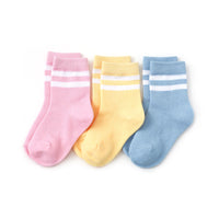 Midi Socks 3-Pack - Pastel Stripe