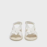 Infant Flower Sandals - White